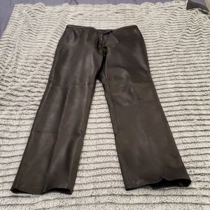 Black Territories leather pants size 12